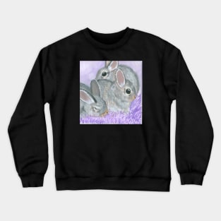 Baby Cottontail Rabbits Crewneck Sweatshirt